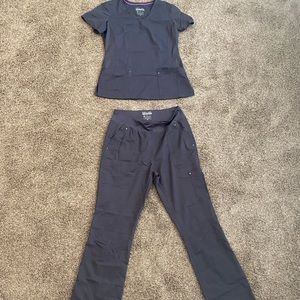 Purple Label Yoga Scrub Set (Gray)